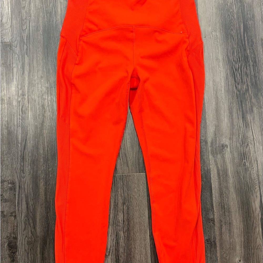 Spyder Red High-Waist Performance Leggings – Size Medium